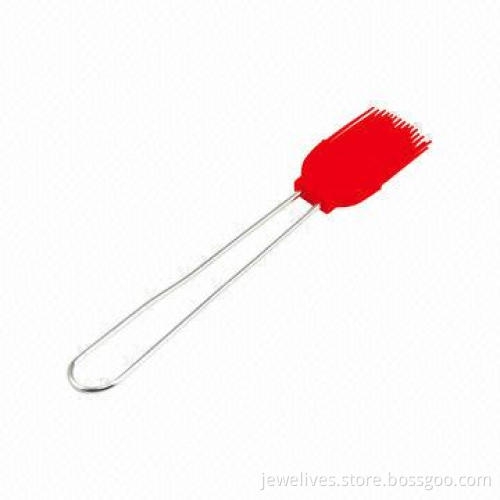 8-inch silicone brushes with wire metal handle for easy picnic